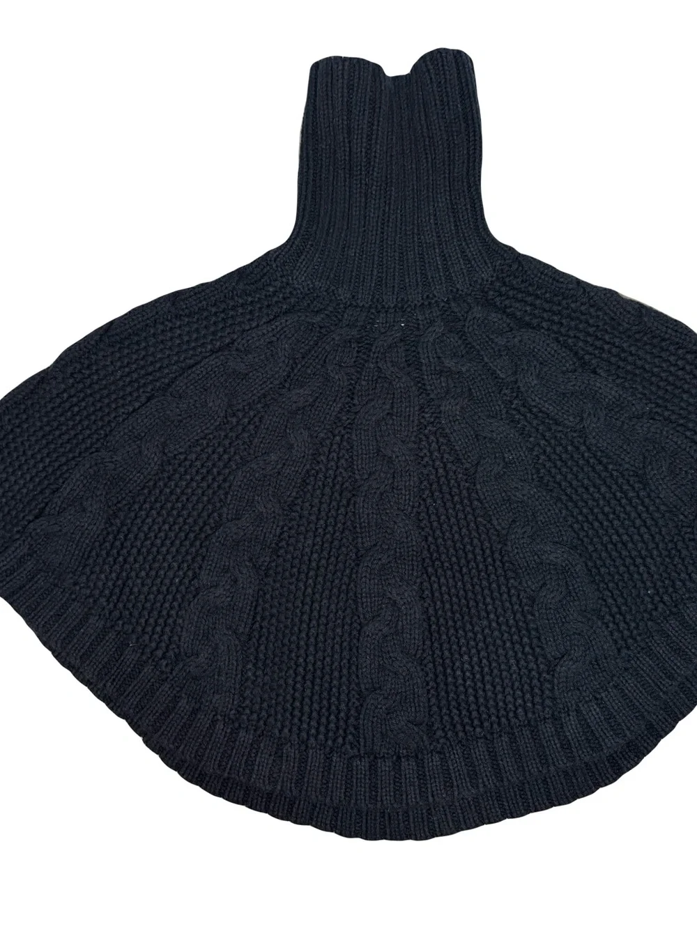 Carters Black Cable-Knit Turtleneck Sweater